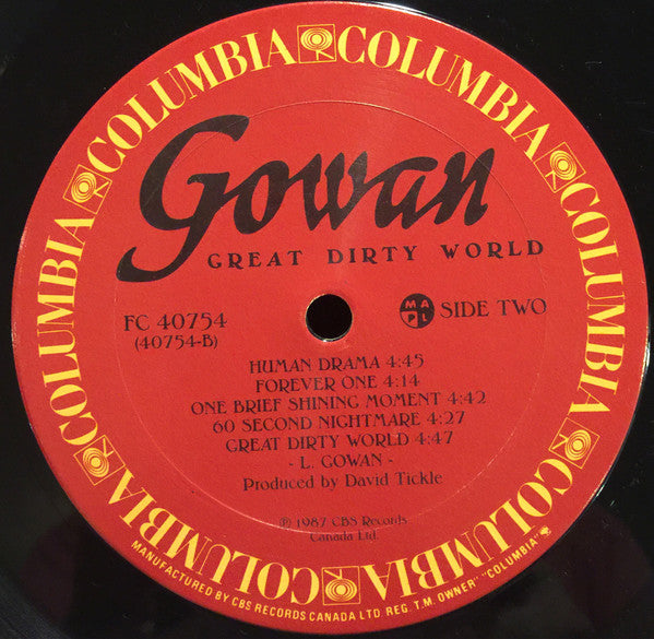 Gowan - Great Dirty World (VG+) (Vinyl LP)