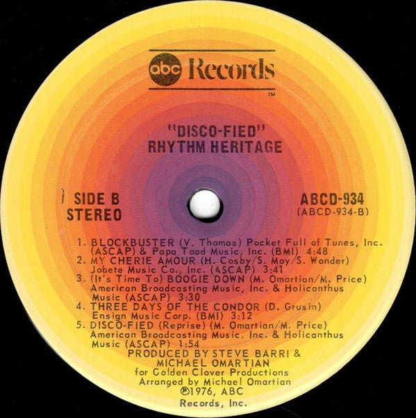 Rhythm Heritage - Disco-Fied (Vinyl, VG+) (Vinyl LP)