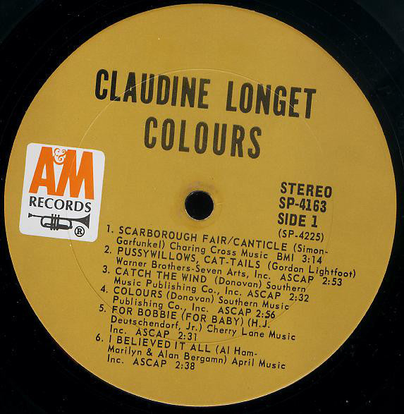 Longet, Claudine - Colours (Vinyl, VG+) (Vinyl LP)