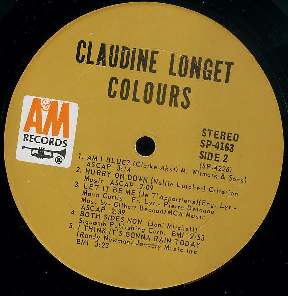 Longet, Claudine - Colours (Vinyl, VG+) (Vinyl LP)