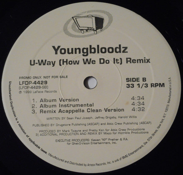 YoungBloodZ - U-Way (How We Do It) (Remix) (VG+) (Vinyl LP)