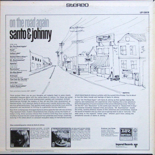 Santo & Johnny - On The Road Again (Vinyl, VG) (Vinyl LP)