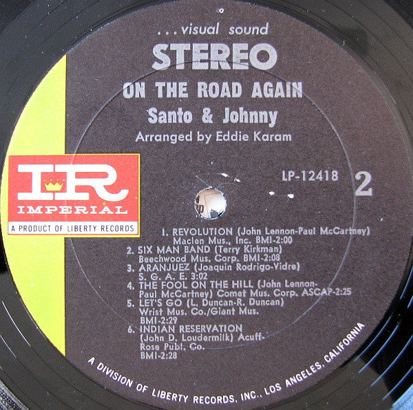 Santo & Johnny - On The Road Again (Vinyl, VG) (Vinyl LP)