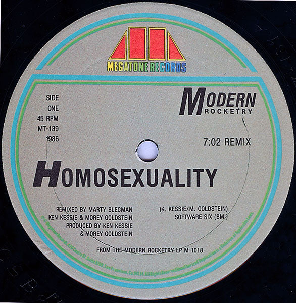 Modern Rocketry - Homosexuality (VG) (Vinyl LP)