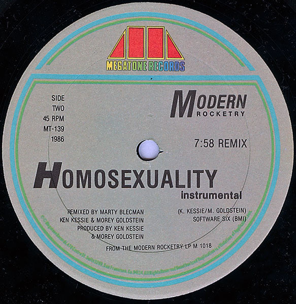 Modern Rocketry - Homosexuality (VG) (Vinyl LP)