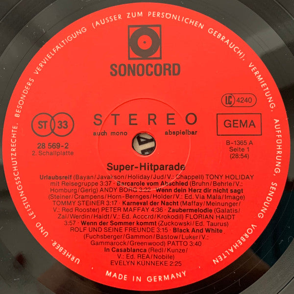 Various - Super-Hitparade (VG) (Vinyl LP)