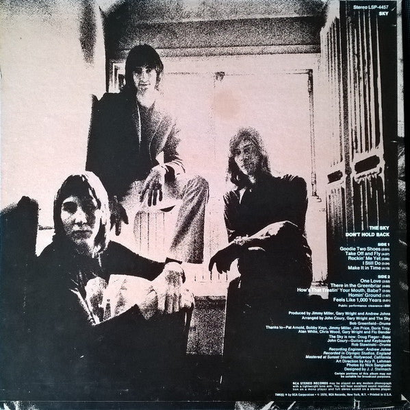 Sky - Don't Hold Back (VG+) (Vinyl LP)