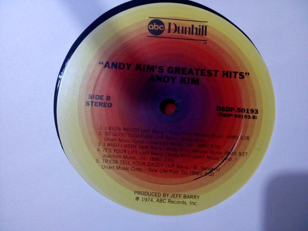 Kim, Andy - Andy Kim's Greatest Hits (VG+) (Vinyl LP)