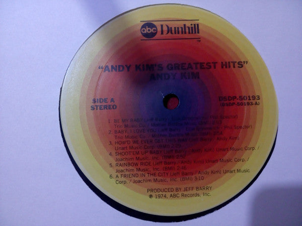 Kim, Andy - Andy Kim's Greatest Hits (VG+) (Vinyl LP)