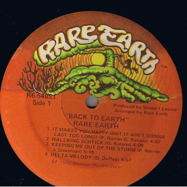 Rare Earth - Back To Earth (Vinyl, VG) (Vinyl LP)