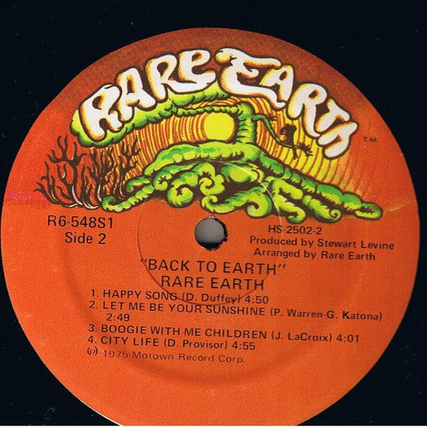 Rare Earth - Back To Earth (Vinyl, VG) (Vinyl LP)