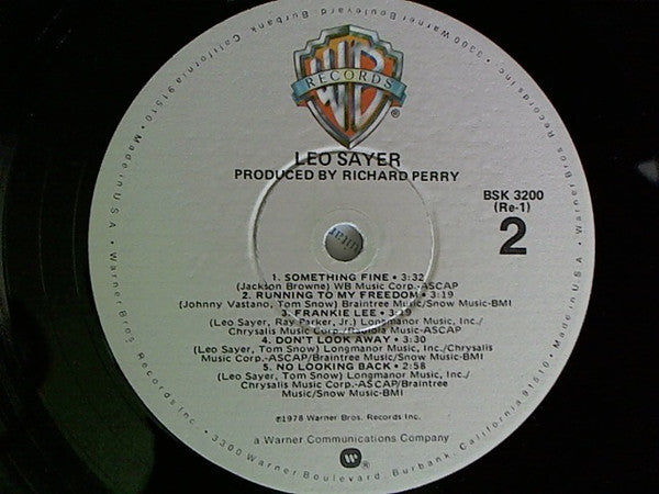 Sayer, Leo - Leo Sayer (VG+) (Vinyl LP)