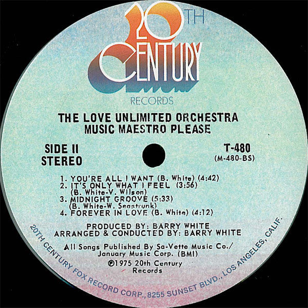 Love Unlimited Orchestra - Music Maestro Please (Vinyl, VG) (Vinyl LP)