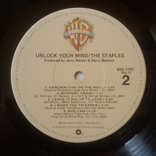 Staples - Unlock Your Mind (VG+) (Vinyl LP)