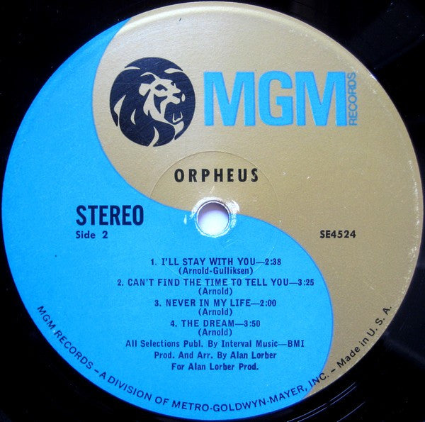 Orpheus - Orpheus (VG) (Vinyl LP)
