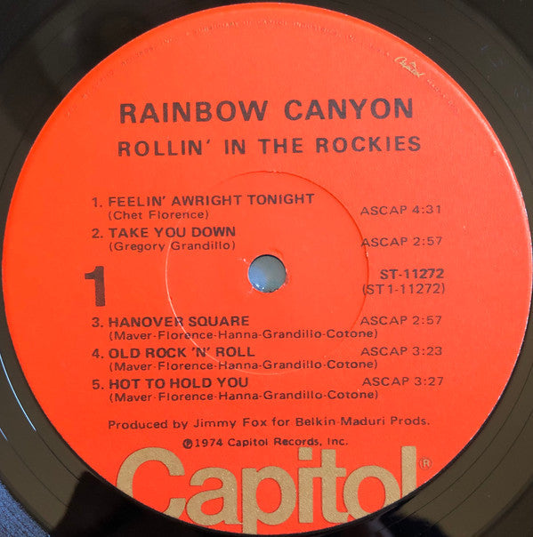 Rainbow Canyon - Rollin' In The Rockies (VG) (Vinyl LP)