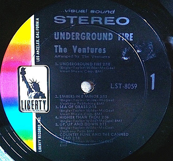 Ventures - Underground Fire (Vinyl, VG) (Vinyl LP)