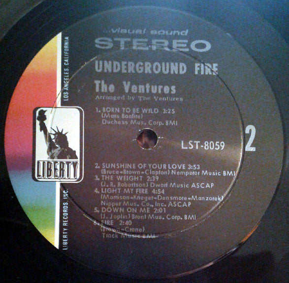 Ventures - Underground Fire (Vinyl, VG) (Vinyl LP)