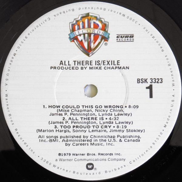 Exile  - All There Is (VG) (Vinyl LP)