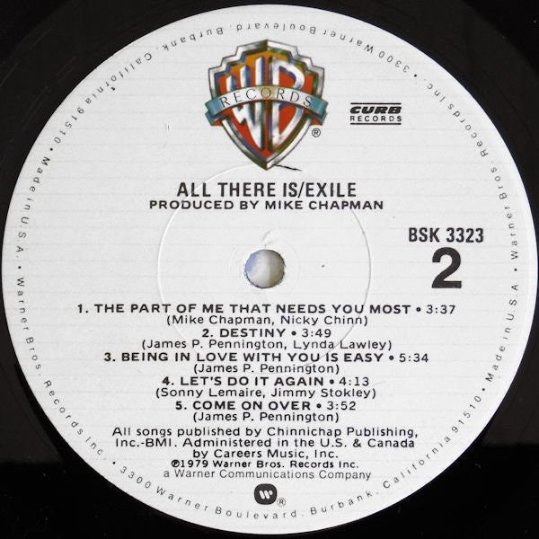 Exile  - All There Is (VG) (Vinyl LP)