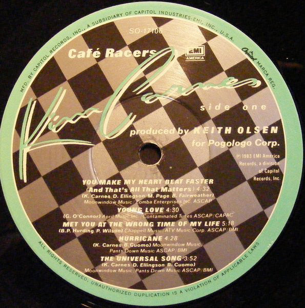 Carnes, Kim - Café Racers (VG+) (Vinyl LP)