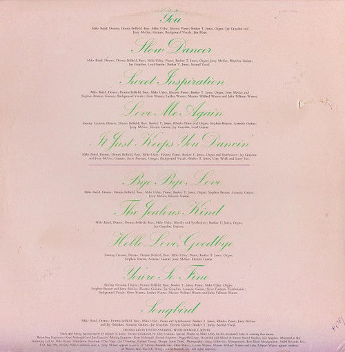 Coolidge, Rita - Love Me Again (VG+) (Vinyl LP)