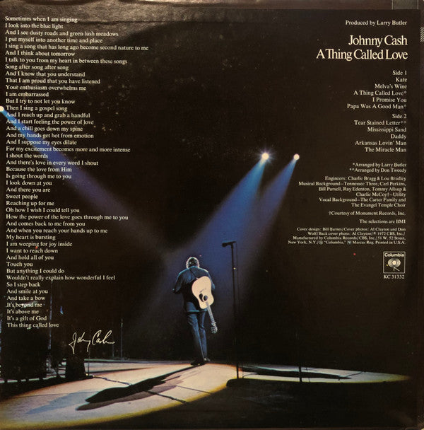 Cash, Johnny - A Thing Called Love (Vinyl, G+) (Vinyl LP)