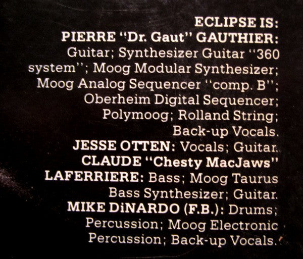 Eclipse  - Night And Day (VG+) (Vinyl LP)