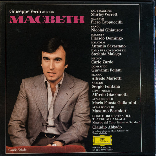 Verdi - Shirley Verrett, Piero Cappuccilli, Placido Domingo, Nicolai Ghiaurov, Coro E Orchestra Del Teatro Alla Scala, Claudio Abbado - Macbeth (NM or M-) (Vinyl LP)