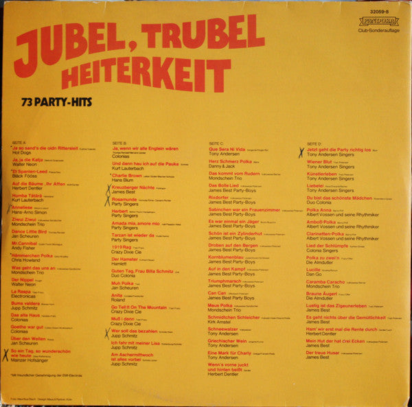 Various - Jubel, Trubel, Heiterkeit (73 Party-Hits) (VG+) (Vinyl LP)