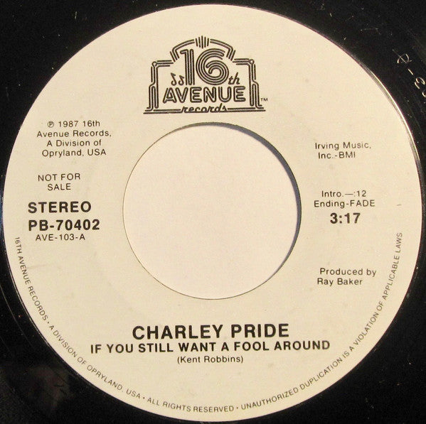 Pride, Charley - If You Still Want A Fool Around (VG+) (Vinyl LP)