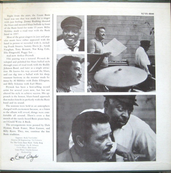 Prysock, Arthur / Count Basie - Arthur Prysock / Count Basie (Vinyl, VG+) (Vinyl LP)