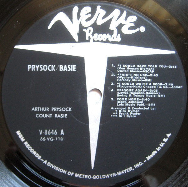 Prysock, Arthur / Count Basie - Arthur Prysock / Count Basie (Vinyl, VG+) (Vinyl LP)