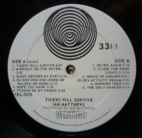 Matthews, Iain - Tigers Will Survive (VG+) (Vinyl LP)