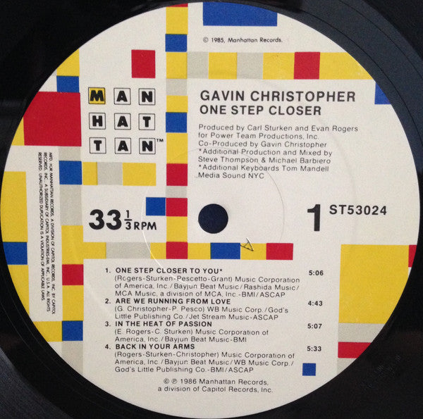 Christopher, Gavin - One Step Closer (VG+) (Vinyl LP)
