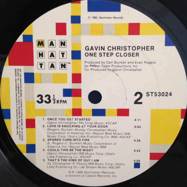 Christopher, Gavin - One Step Closer (VG+) (Vinyl LP)