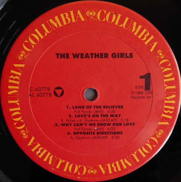 Weather Girls - The Weather Girls (VG+) (Vinyl LP)