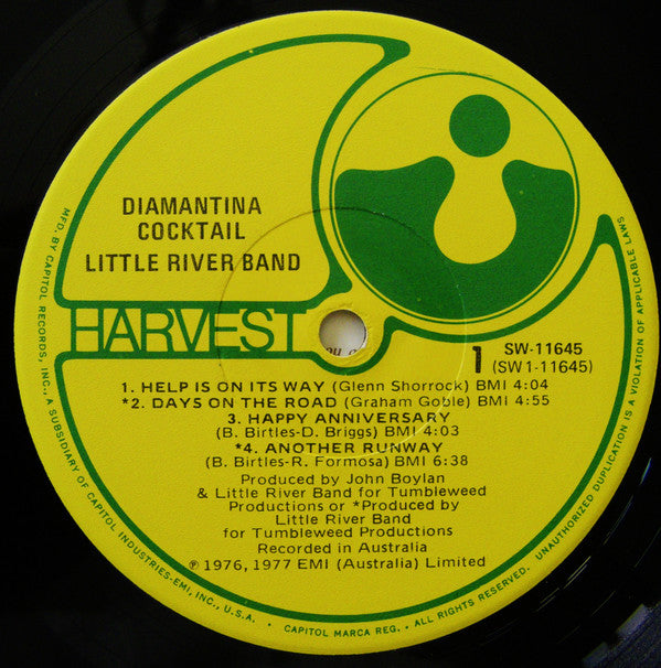 Little River Band - Diamantina Cocktail (VG+) (Vinyl LP)