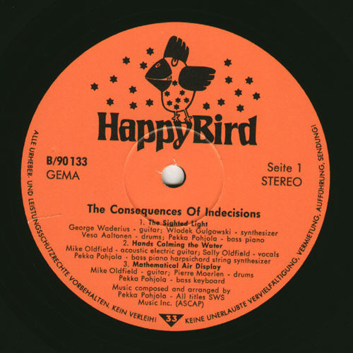 Oldfield, Mike - The Consequences Of Indecisions (NM or M-) (Vinyl LP)