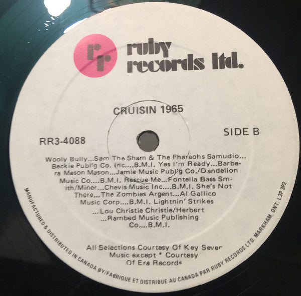 Various - Cruisin' 1965 (Vinyl, VG+) (Vinyl LP)