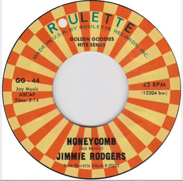 Rodgers, Jimmie  - Kisses Sweeter Than Wine / Honeycomb (NM or M-) (Vinyl LP)