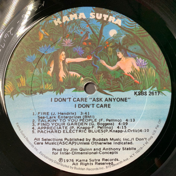 I Don't Care - Ask Anyone (VG+) (Vinyl LP)