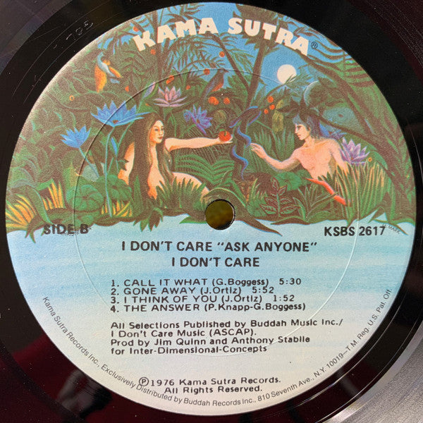 I Don't Care - Ask Anyone (VG+) (Vinyl LP)