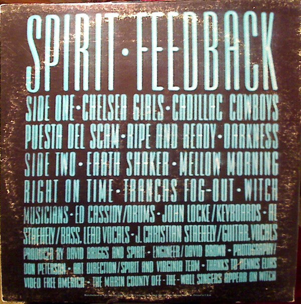 Spirit  - Feedback (VG+) (Vinyl LP)