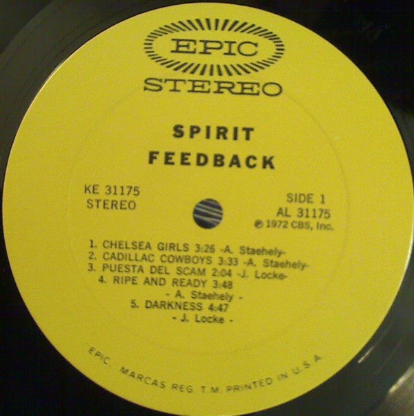 Spirit  - Feedback (VG+) (Vinyl LP)