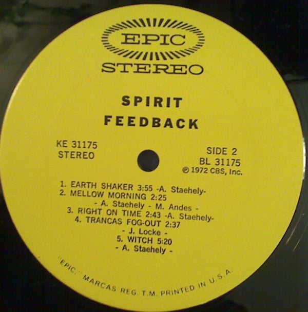 Spirit  - Feedback (VG+) (Vinyl LP)