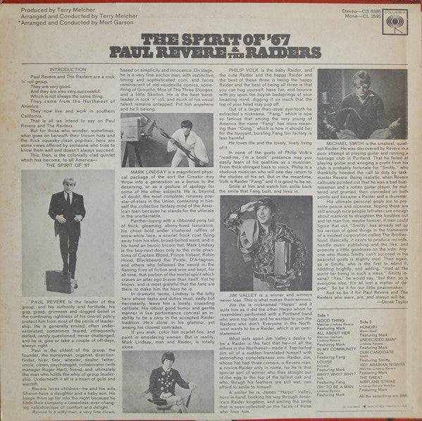 Revere, Paul & The Raiders - The Spirit Of '67 (VG) (Vinyl LP)