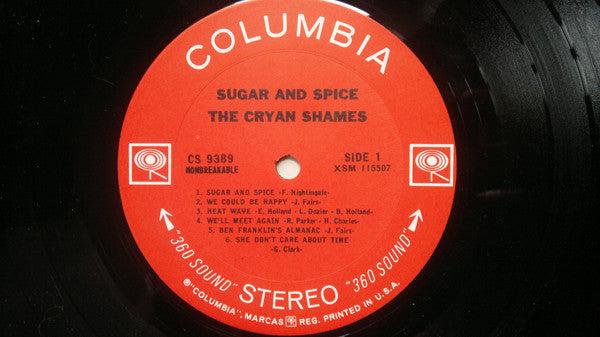 Cryan' Shames - Sugar & Spice (VG+) (Vinyl LP)
