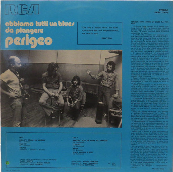 Perigeo - Abbiamo Tutti Un Blues Da Piangere (Vinyl, VG+) (Vinyl LP)