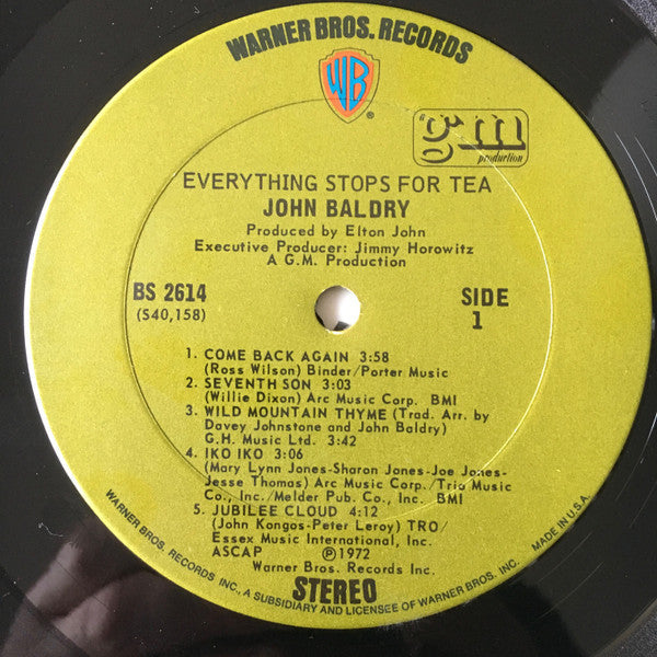 Baldry, John - Everything Stops For Tea (VG) (Vinyl LP)